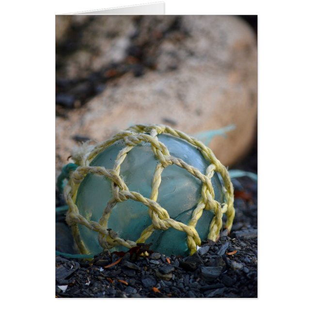 Glasfiske Flyter, Lodrät Hälsningskort (Framsidan)