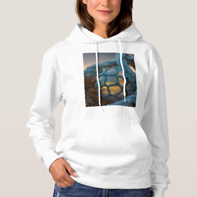 Glasfiskefloat, Solnedgång, Alaska T Shirt (Framsida)
