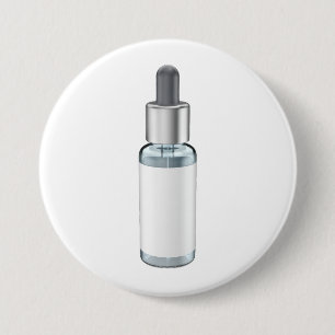 Glasflask med dropppipett knapp