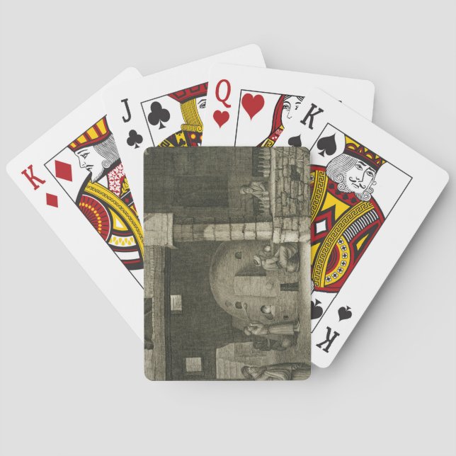 Glasflaskatillverkare, från konster för volym II Kortlek (Baksidan)