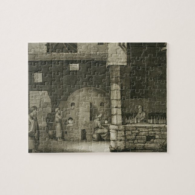 Glasflaskatillverkare, från konster för volym II Pussel (Horisontell)