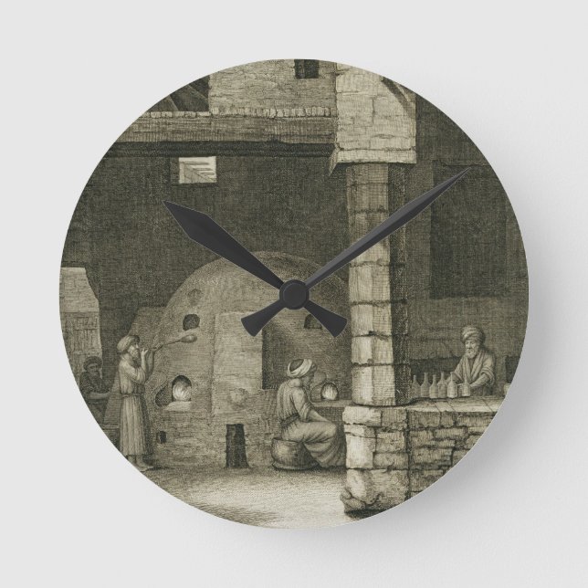 Glasflaskatillverkare, från konster för volym II Rund Klocka (Framsida)