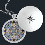 Glasfönster Kaleidoskop7 Necklace Berlockhalsband<br><div class="desc">Gorgous kaleidoscope-design skapat från ett foto av ett vackert glasfönster i nedfläckaden vid Dam i Victory Basilica i Lackawant,  New York. ( Mer information om den här fantastisk finns på: www.OurLadyofVictory.org )</div>