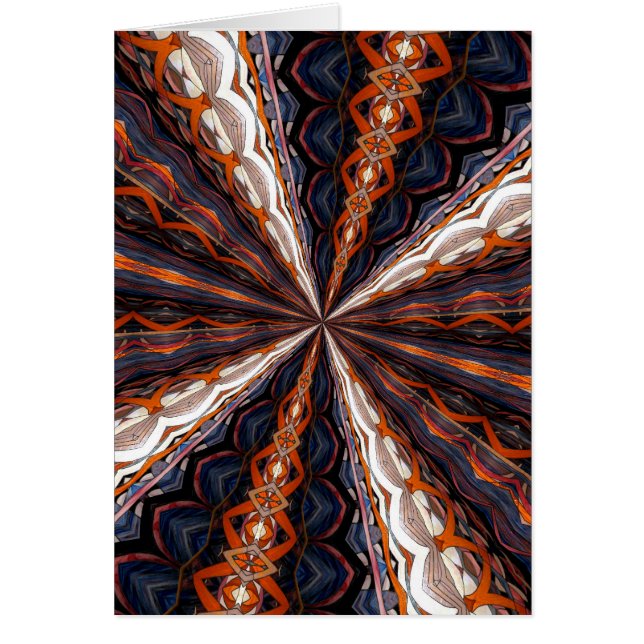 Glasfönster Kaleidoskop 19 Hälsningskort (Framsidan)