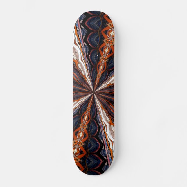 Glasfönster Kaleidoskop 19 Skateboard Bräda 19,5 Cm (Framsida)