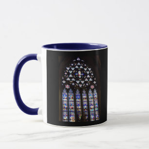 "Glasfönster med fastsatt glas" Mugg