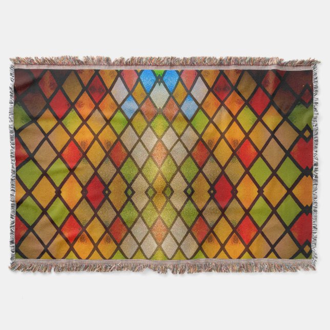 Glasfönster med stenglas filt (Framsidan)