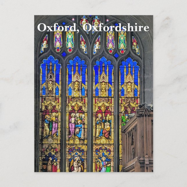 Glasfönsterkyrkan St Mary Virgin Vykort (Framsida)