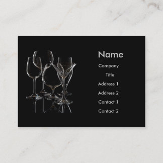 Glasföremål Visitkort
