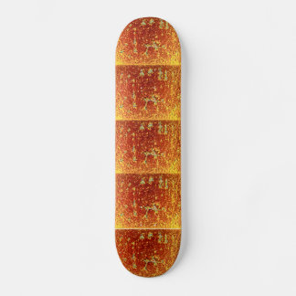 Glasfusion med guld skateboard bräda 21,5 cm