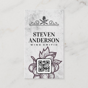 Glasgaffel vin Knivar Visitkort