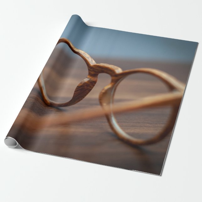 Glasglasögon öga ram presentpapper (Utrullad)