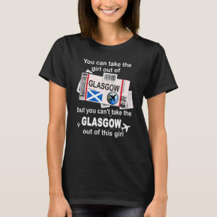 Glasgow Boarding Pass Glasgow Girl Glasgow T Shirt