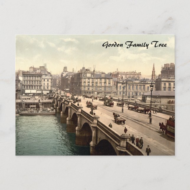 Glasgow Bridge, Glasgow, Skottland Vykort (Framsida)
