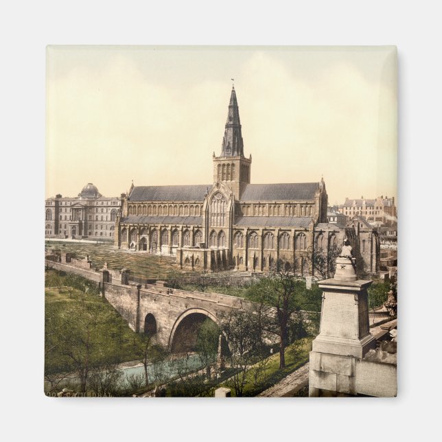 Glasgow Cathedral, Glasgow, Skottland Magnet (Framsidan)