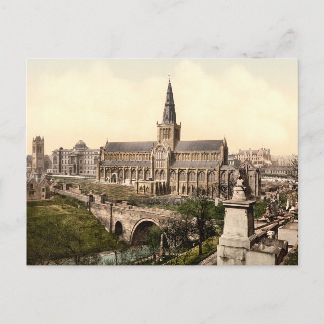 Glasgow Cathedral, Glasgow, Skottland Vykort (Framsida)