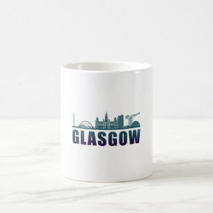 Glasgow City Cityscape Skyline Funny Gift Idea Kaffemugg