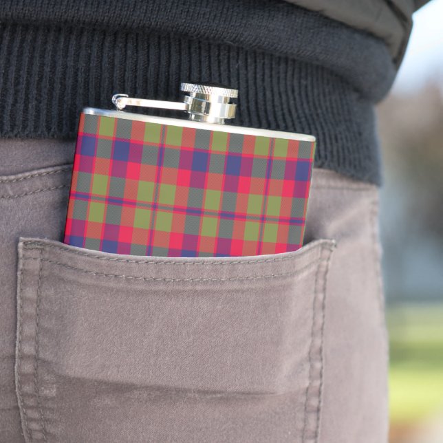 Glasgow City Tartan Rutmönster Fickplunta (In Situ)