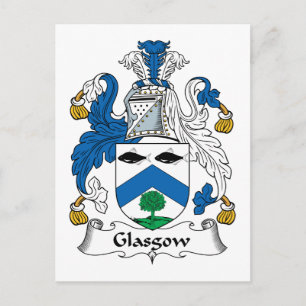 Glasgow Family Crest Vykort