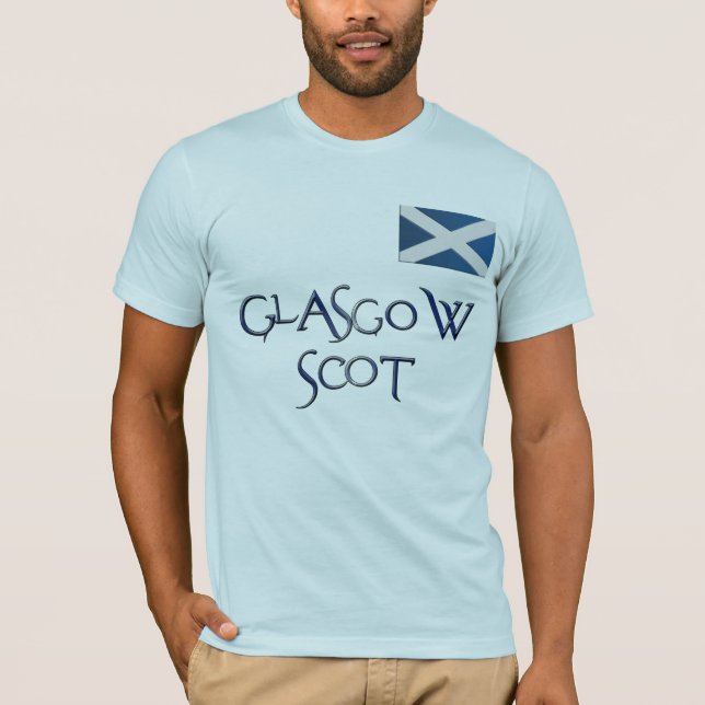 Glasgow FLAGGA AV SCOTLAND Patriotic T-Shirt (Framsida)