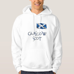 Glasgow Flagga of Scotland Patriotic Hoodie
