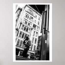 Glasgow Gata-scenreflektion Poster