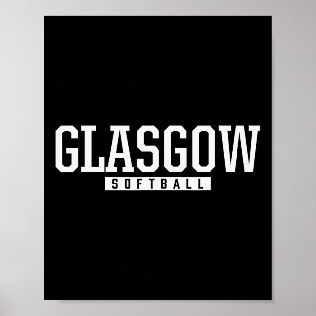 Glasgow High School Softboll Poster (Framsidan)