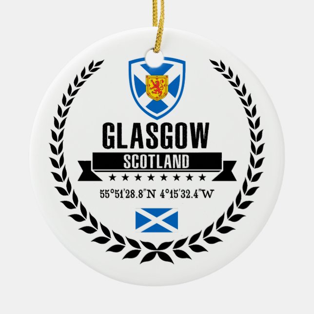 Glasgow Julgransprydnad Keramik (Framsidan)