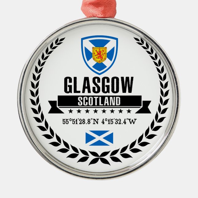Glasgow Julgransprydnad Metall (Framsidan)