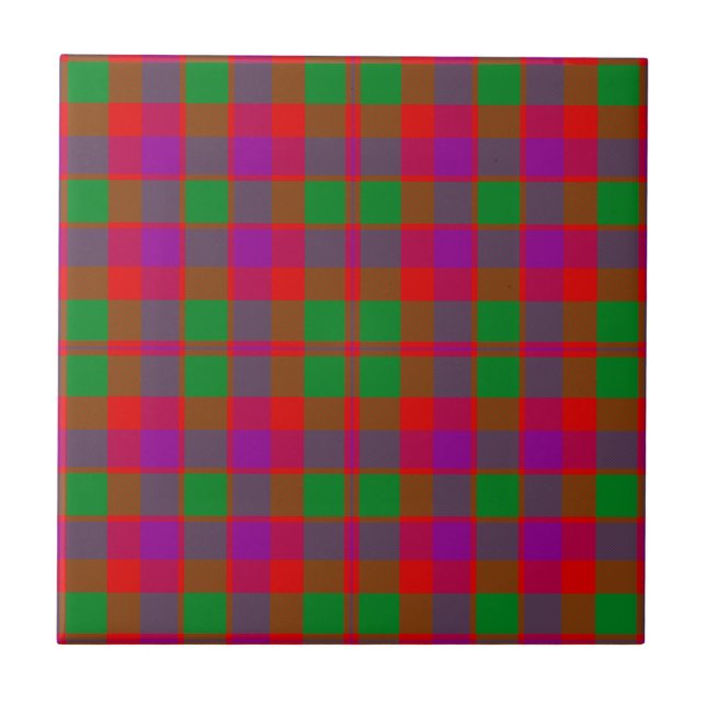 Glasgow Klan Hunting Tartan Play Kakelplatta (Framsidan)