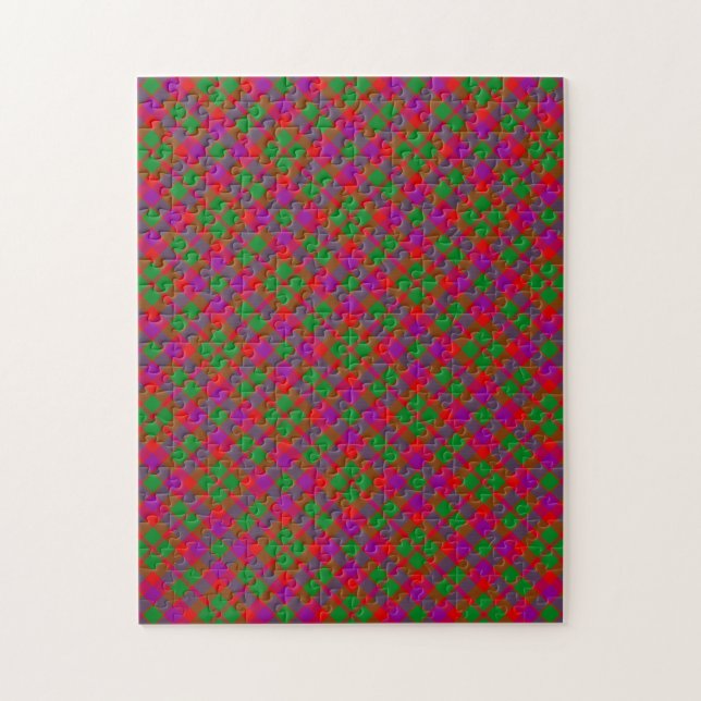 Glasgow Klan Tartan Play Mönster Pussel (Vertikal)