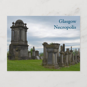 Glasgow Necropolis Graves-vykort Vykort
