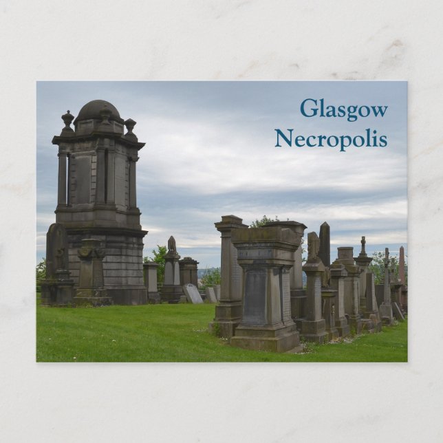Glasgow Necropolis Graves-vykort Vykort (Framsida)
