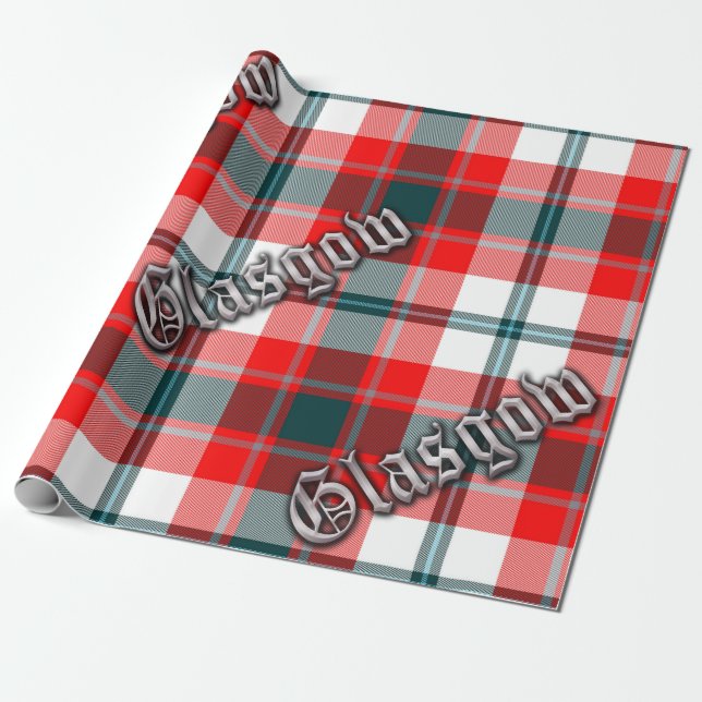 Glasgow områdesTartan Presentpapper (Utrullad)