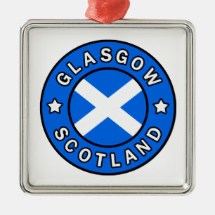 Glasgow Scotland Julgransprydnad Metall