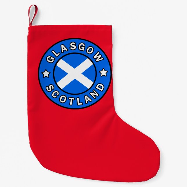 Glasgow Scotland Liten Julstrumpa (Framsidan)
