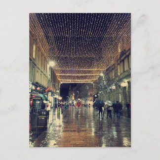 Glasgow Scotland Ljus Helg Vykort