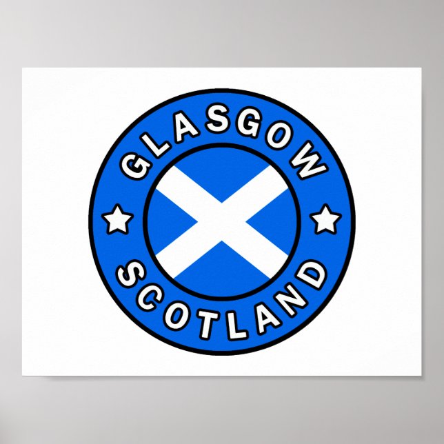 Glasgow Scotland Poster (Framsidan)