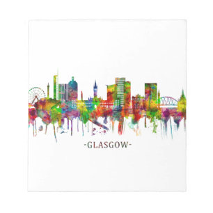 Glasgow Scotland Skyline Anteckningsblock