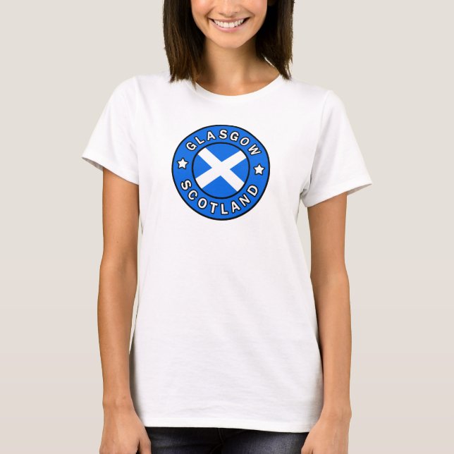Glasgow Scotland T Shirt (Framsida)