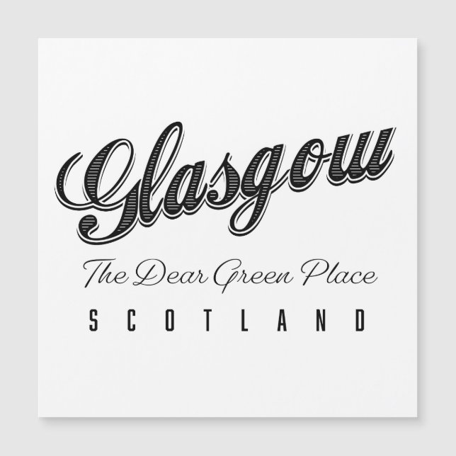Glasgow Scotland "the Bäste Grönt Ställe" (Framsida)