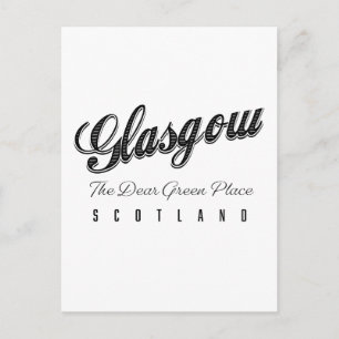 Glasgow Scotland "the Bäste Grönt Ställe" Vykort