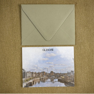 Glasgow Scotland UK Cityscape View Vykort