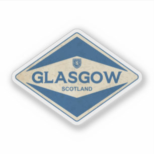 Glasgow Scotland Vintage Klistermärken