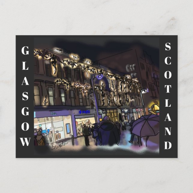 Glasgow scotland vykort (Framsida)