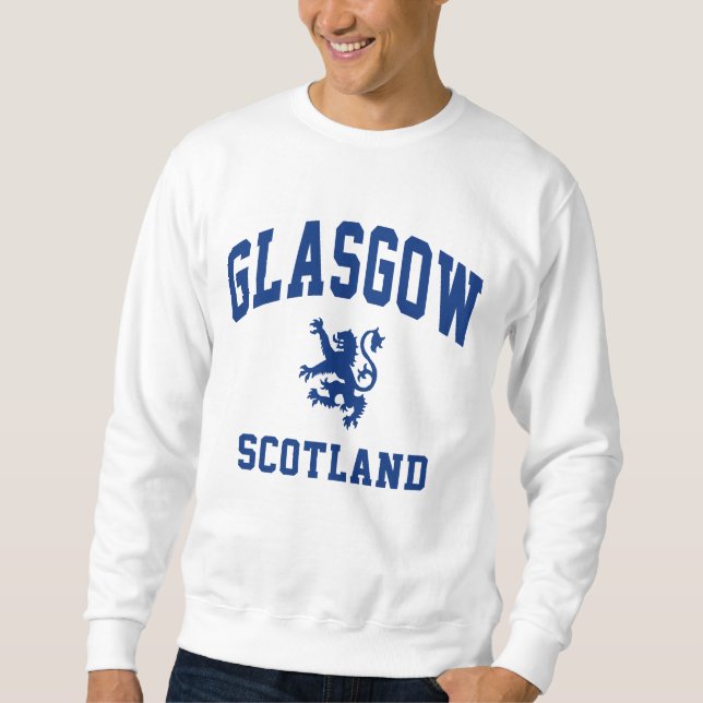Glasgow Scottish Lång Ärmad Tröja (Framsida)