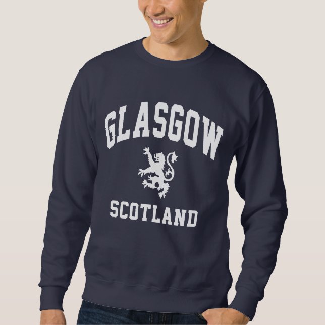 Glasgow Scottish Lång Ärmad Tröja (Framsida)