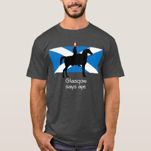 Glasgow skotsk självständighetT-tröja T Shirt