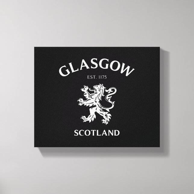 GLASGOW, SKOTTLAND CANVASTRYCK (Framsida)