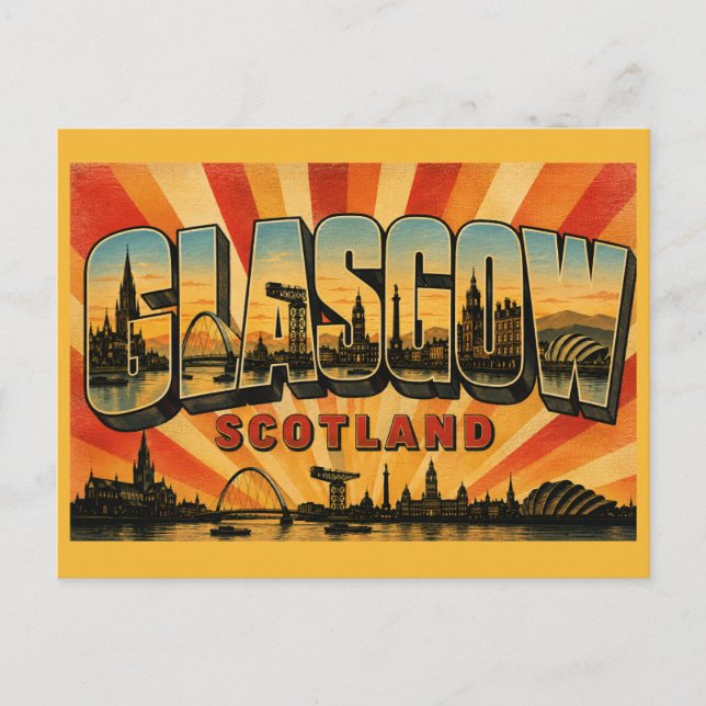 Glasgow Skottland Clyde Arc Vykort (Framsida)